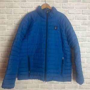 Men's Blue Puffer Jacket Alaskan Hardgear